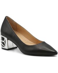 Adrienne Vittadini - Flori Faux Leather Pointed Toe Pumps - Lyst