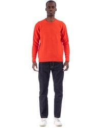 Drumohr - Gauzed Wool Crewneck Sweater With Temporary Fit - Lyst
