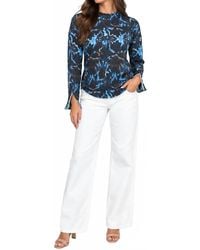 Charlie b - Long Sleeve Drop Shoulder Sweater With Zipper - Lyst