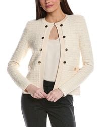 St. John - Donna Knit Tweed Wool-Blend Jacket - Lyst