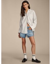 Lucky Brand - Oversized Button Back Top - Lyst