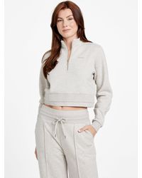 Guess - Livy Half-Zip Pullover Sweatshirt - Lyst