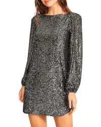 Steve Madden - Delorean Sequined Mini Cocktail And Party Dress - Lyst