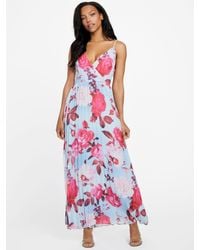 Guess Factory - Dawn Floral Maxi Dress - Lyst