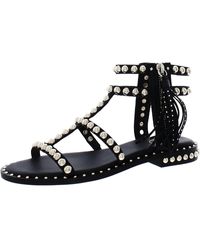 Ash - Power Leather Studded Gladiator Sandals - Lyst