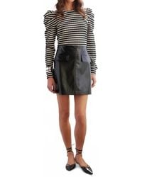 Fifteen Twenty - Britney Patent Leather Skirt - Lyst