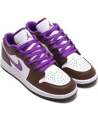 Nike - Air Jordan 1 Low 553560-215 Brown/white Sneaker Shoes Size 4 Wh104 - Lyst