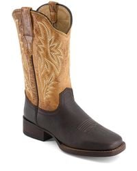 Forastero - Real Leather Square Toe Cowgirl Boots 90989 - Lyst