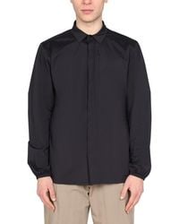 Monobi - Pointed Collar Snap Closure Shirt Jacket - Lyst
