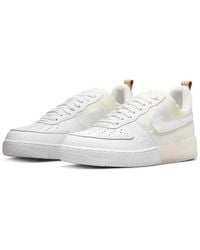 Nike - Air Force 1 React Dh7615-100 Sneakers Coconut Milk Lifestyle Shoes - Lyst