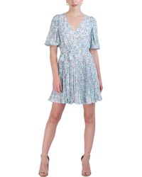 Laundry by Shelli Segal - Chiffon Floral Print Fit & Flare Dress - Lyst