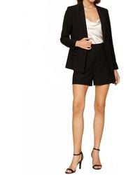 Skies Are Blue - Open Front Welt Pockets Blazer - Lyst