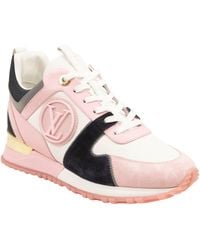 Louis Vuitton - White And Pink Run Away Sneakers - Lyst