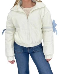 Pretty Garbage - Bow Puffer Jacket - Lyst