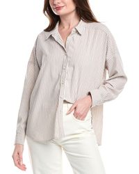 Splendid - Cj Poplin Linen-Blend Top - Lyst