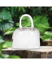 Fashnzfab - Solid Jelly Rubber Tote Crossbody Bag - Lyst