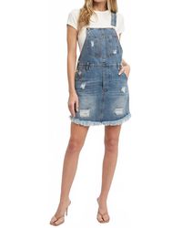 Bluivy - Faded Overall Dress - Lyst