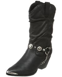 Dingo - Olivia Leather Pull On Harness Boots - Lyst