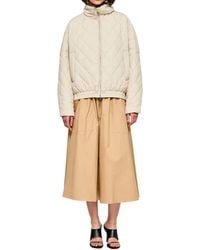 OOF WEAR - Shiny Nylon Quilted Cropped Puffer Jacket - Lyst