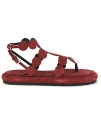 Pierre Hardy - Brown Calf Leather Bos Taurus Platform Sandals - Lyst