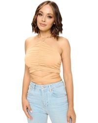 TRUEDAMES - Crop Halter Top - Lyst