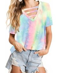 Bibi - Harmony Strappy Tie Dye Top - Lyst