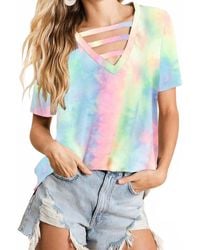 Bibi - Harmony Strappy Tie Dye Top - Lyst