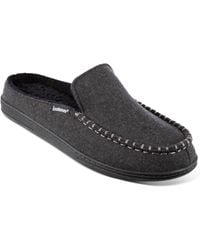 Isotoner - Faux Woolen Grady Moccasin Hoodback Slippers - Lyst