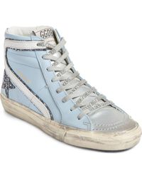 Golden Goose - Leather Slide High Top Sneakers - Lyst