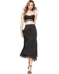 TRUEDAMES - A Solid Woven Midi Skirt - Lyst