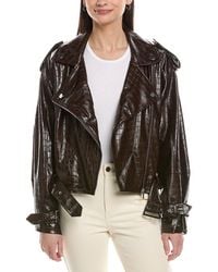 WeWoreWhat - Cropped Moto Jacket - Lyst
