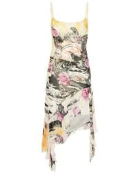 Acne Studios - Printed Crepe Dress - Lyst