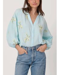Shoshanna - Fred Embroidered Blouse - Lyst