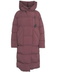 Blauer - Long Quilted Puffer Coat With Cozy Hood And Maxi Length - Lyst