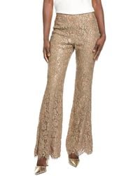 Michael Kors - Collection Silk-Lined Lace Bootleg Pant - Lyst
