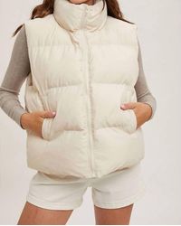 Bluivy - Zipper Front Puffer Vest - Lyst