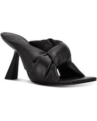 Marc Fisher - Dellian Leather Slip On Slide Sandals - Lyst