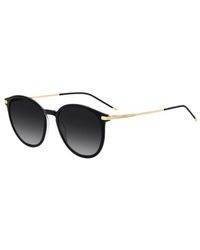 BOSS - Acetate Sunglasses With-Tone Temples - Lyst
