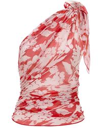 Victoria Beckham - Asymmetric One Shoulder Draped Top - Lyst