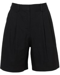 Womens Clothing Shorts Knee-length shorts and long shorts 10 Crosby Derek Lam Synthetic Dax Pleated Bermuda Shorts in Black 