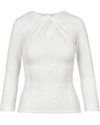 Smythe - Twist Neck Knit Top - Lyst