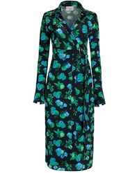 Coperni - C-Logo Print Wrap Blouse Dress - Lyst