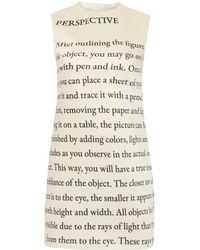 JW Anderson - Text Print Mini Shift Dress - Lyst