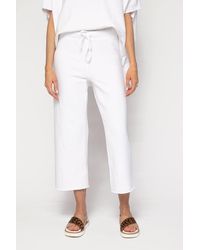 Frank & Eileen Cropped Wide Leg Joggers - White