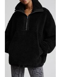 Varley Appleton Half Zip Sweat Pullover - Black
