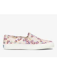 Keds Denim Double Decker Spring Floral in Pink Womens Trainers Keds Trainers 