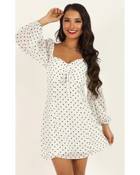 Showpo Sprinkles Dress - White