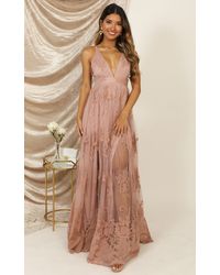 Showpo Promenade Maxi Dress - Pink