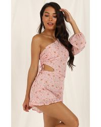 Showpo Can't Blame You Playsuit - Pink