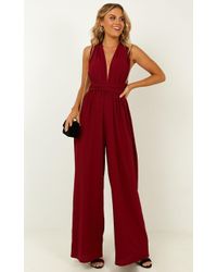 Showpo Girls Life Jumpsuit - Red
